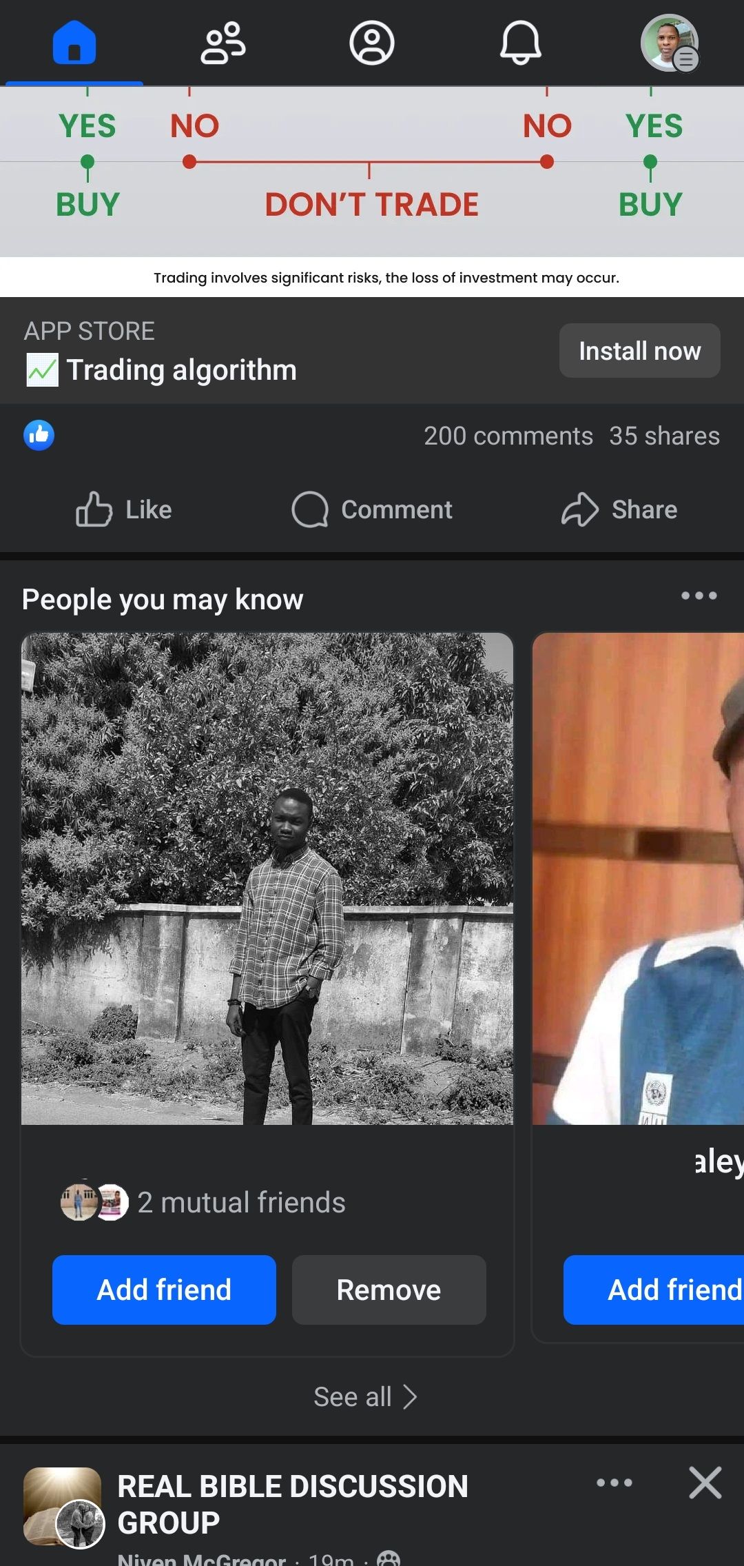 people you may know tab